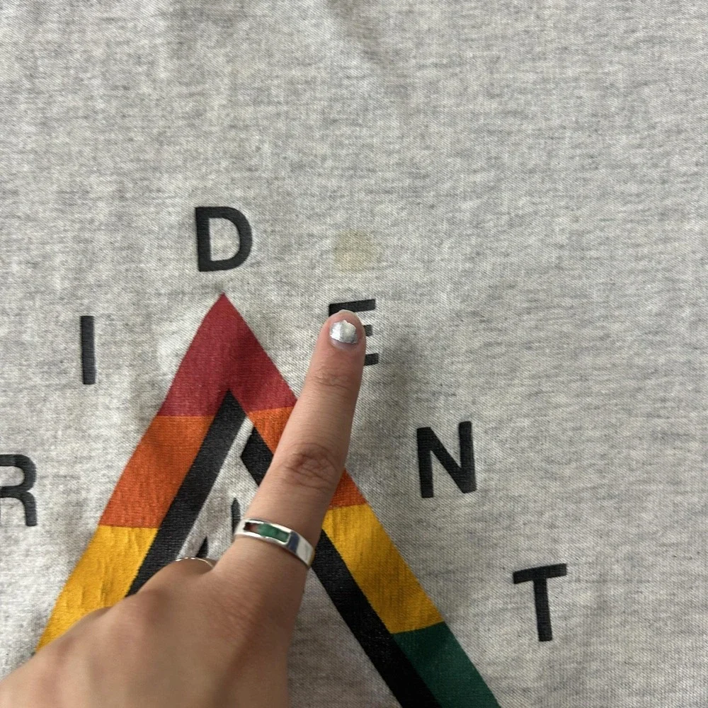 Vintage Trident Physical Therapy Shirt Mens 2XL Gray Pride Rainbow Tee T-Shirt